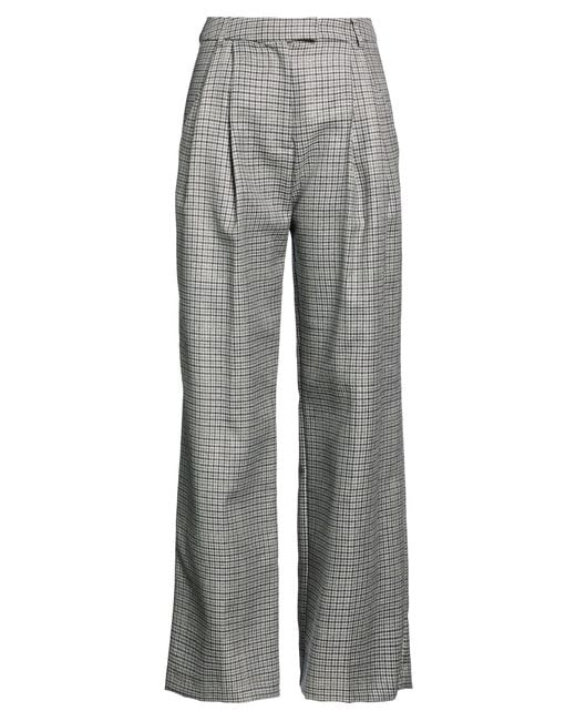 DES_PHEMMES Gray Pants Virgin Wool, Polyester