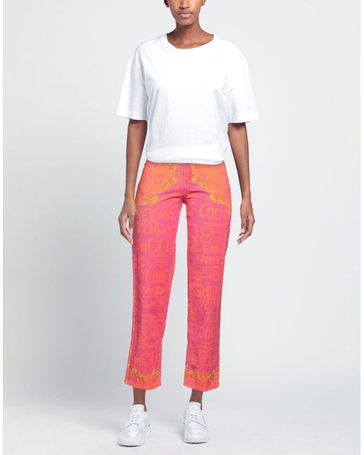 Versace Pink Jeans Cotton, Elastane