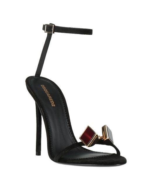 DSquared² Black Sandals Leather