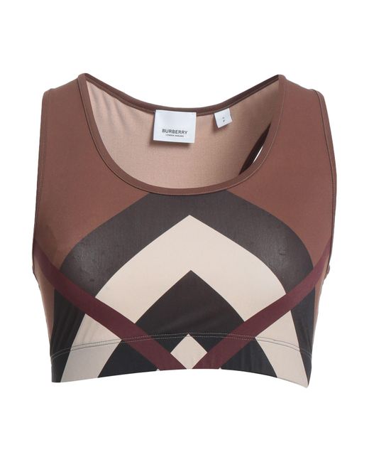 Top Burberry de color Brown