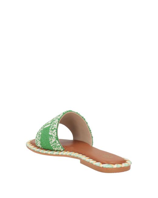 De Siena Green Sandals