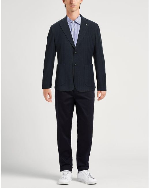 Bob Blue Midnight Blazer Polyester, Viscose, Elastane for men