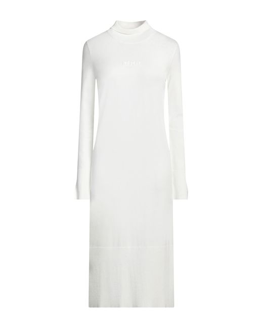 Ice Play White Midi-Kleid