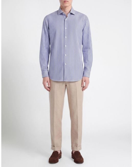 Ghirardelli Blue Next Shirt Polyester, Elastane for men