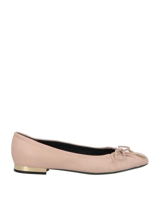 Mulberry Natural Blush Ballet Flats Leather
