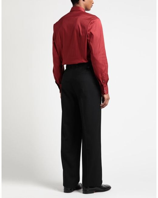 Versace Black Pants Virgin Wool for men