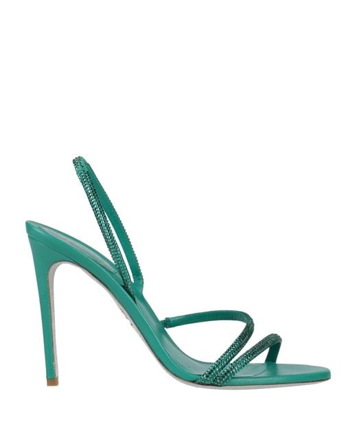 Rene Caovilla Green Sandals
