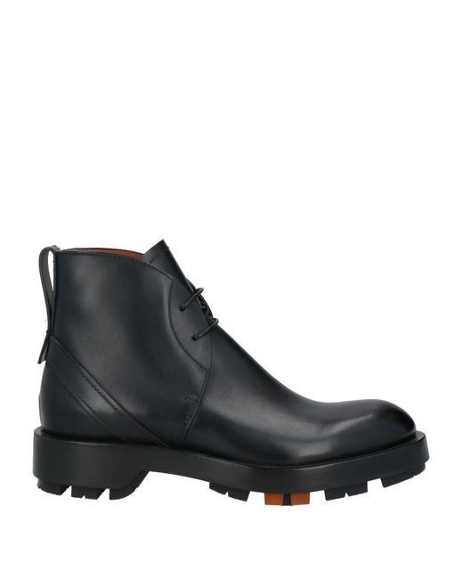 Zegna Black Ankle Boots Leather for men
