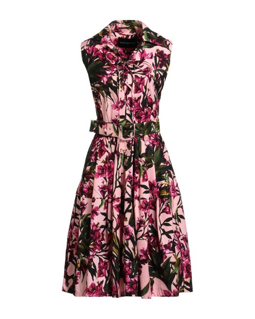 Samantha Sung Red Light Midi Dress Cotton, Elastane