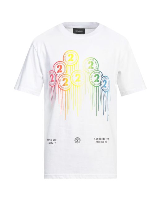 G2 Firenze White T-Shirt Cotton for men
