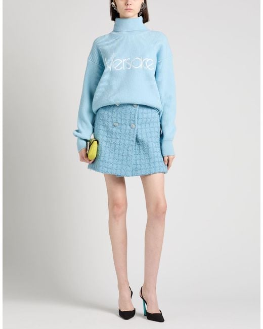 Versace Blue Turtleneck
