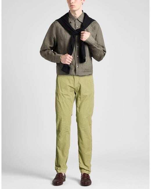 Massimo Alba Green Trouser for men