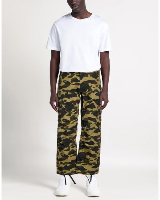 A Bathing Ape Green Pants for men