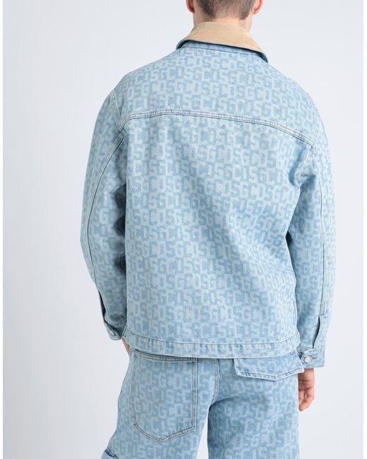Gcds Blue Denim Outerwear for men