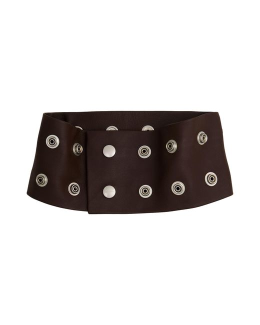 Rick Owens Brown Necklace Lambskin for men
