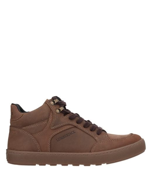 Lumberjack Brown Sneakers Soft Leather for men