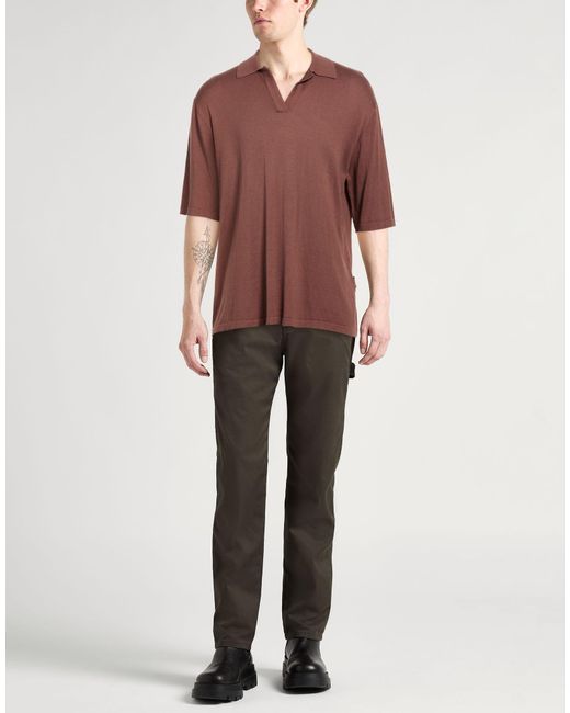 Pullover Hevò de hombre de color Brown