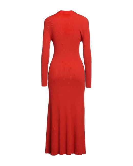 MSGM Red Maxi Dress