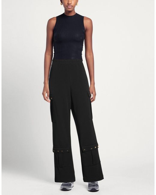 5 PROGRESS Black Pants Polyester, Elastane