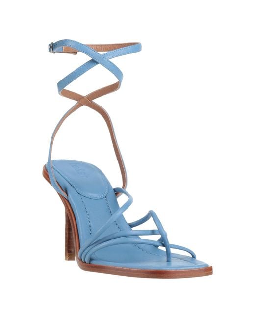Ba&sh Blue Light Thong Sandal Leather