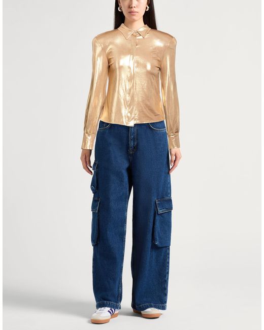 Blugirl Blumarine Natural Shirt Polyester, Elastane