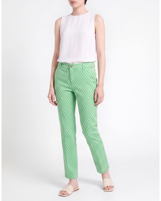 Liu Jo Green Pants Polyester, Polyamide, Elastane