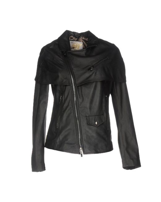 Vintage De Luxe Leather Jacket in Black - Lyst