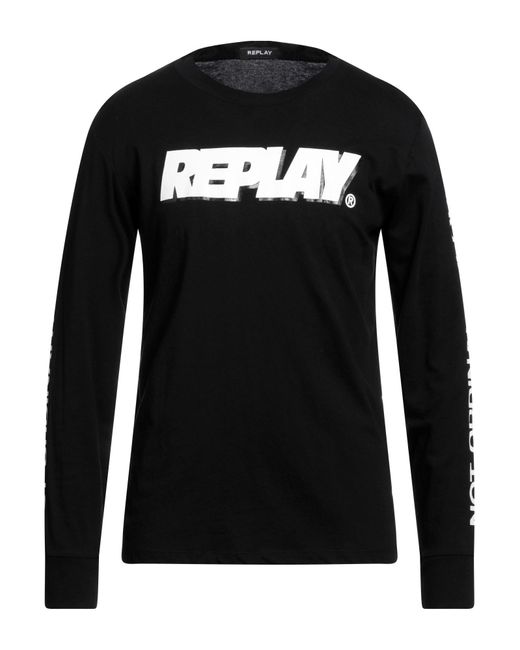 Replay Black T-shirt for men