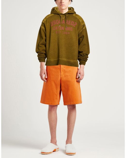 DSquared² Green Sweatshirt Cotton for men