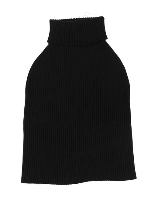 ALAINPAUL Black Scarf Merino Wool