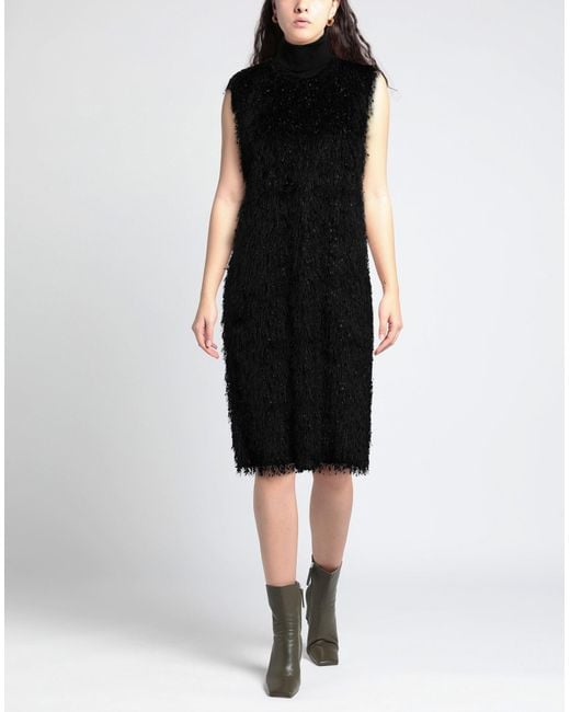 MEIMEIJ Black Midi Dress