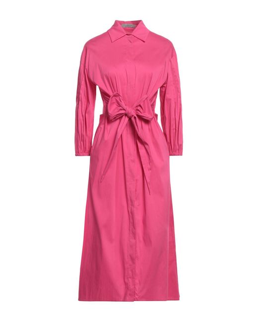 D.exterior Pink Midi Dress