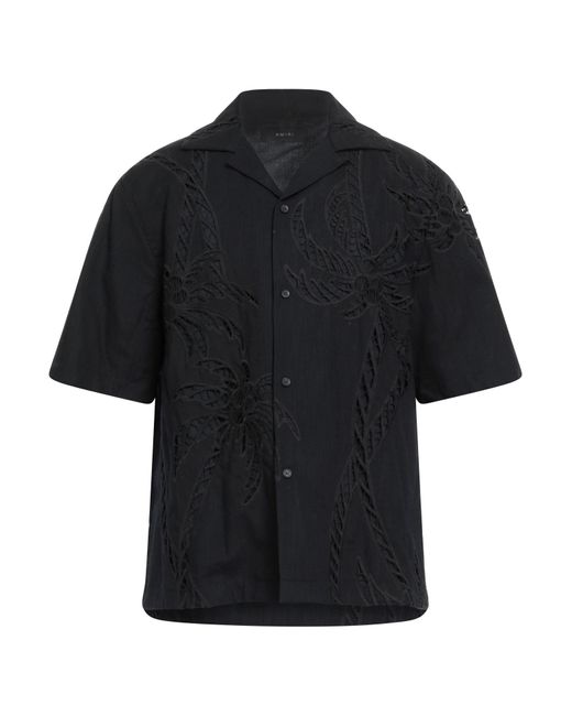Amiri Black Shirt Cotton for men