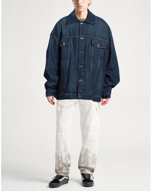 Off-White c/o Virgil Abloh Blue Denim Outerwear Cotton for men