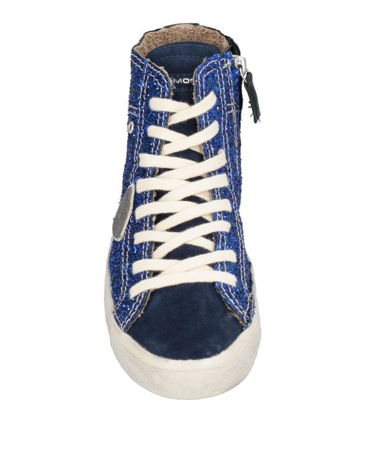 Philippe Model Blue Prsx Midnight Sneakers Leather
