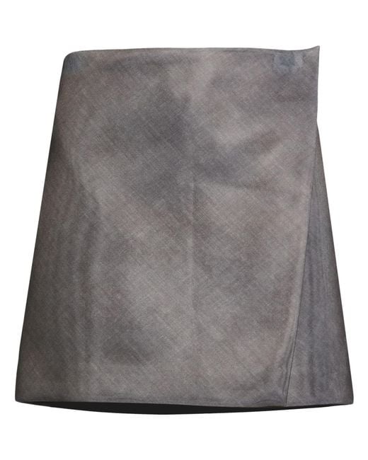 Philosophy Di Lorenzo Serafini Gray Mini Skirt Polyester, Elastane