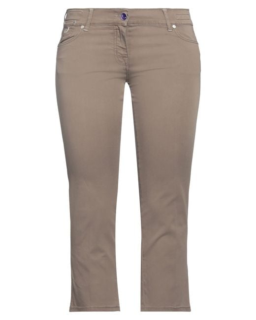 Jacob Cohen Gray Taupe Pants Cotton, Elastane