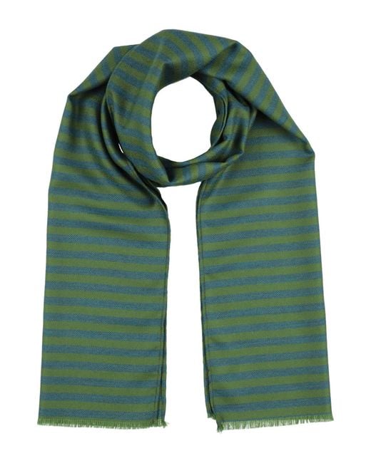 Malo Green Scarf Wool