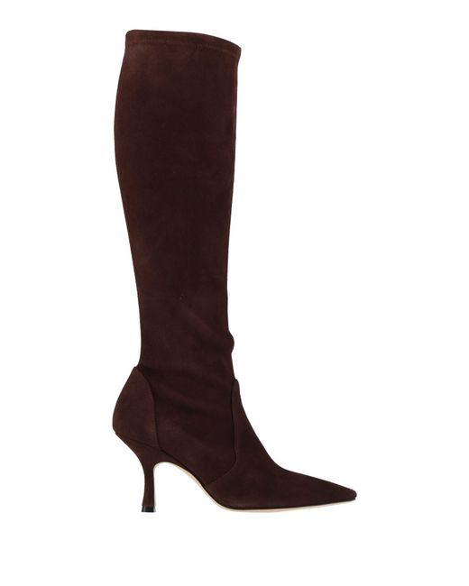 Stuart Weitzman Brown Boot Leather