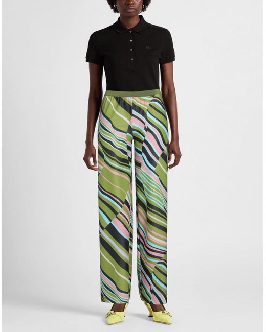 Maliparmi Green Pants Polyester, Elastane