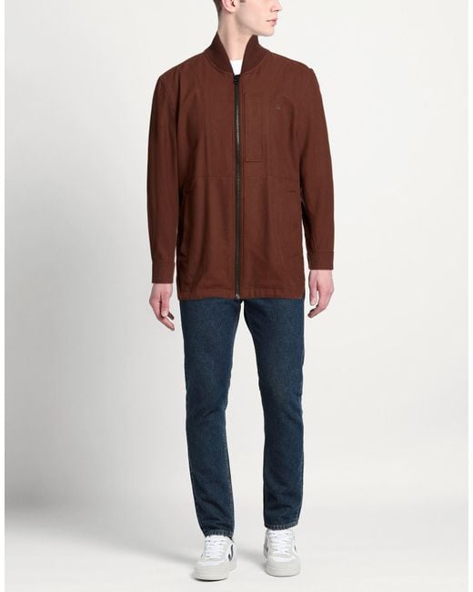 G-Star Brown Jacket Cotton for men