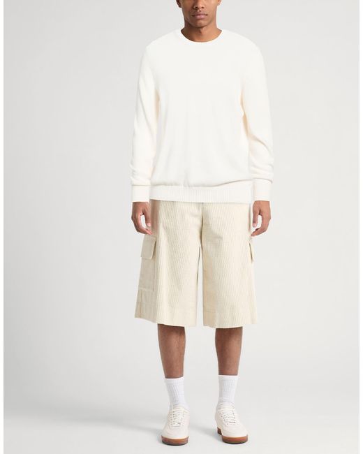 Fedeli White Sweater Cotton for men