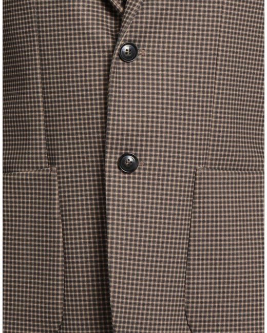 Liu Jo Brown Blazer Polyester, Elastane for men
