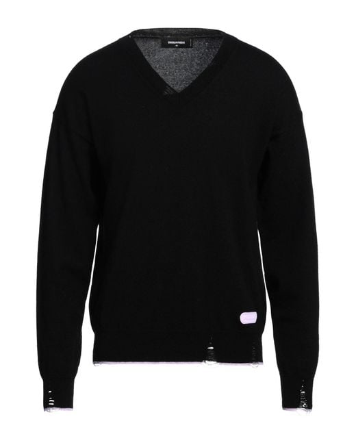 DSquared² Black Jumper for men