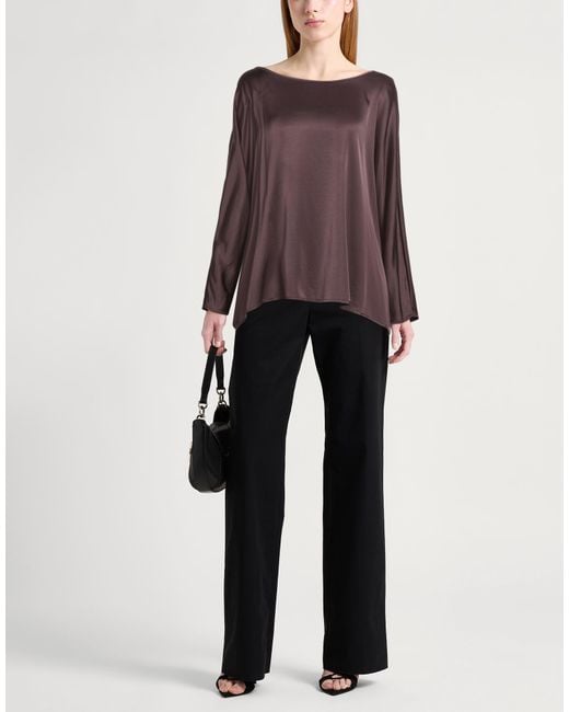 Manila Grace Brown Top Viscose, Elastane