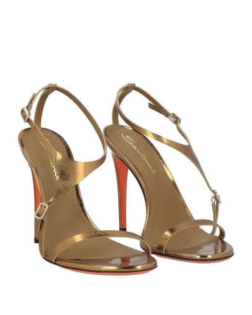 Santoni Metallic Sandals