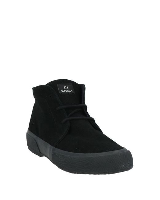 Superga Black Ankle Boots for men