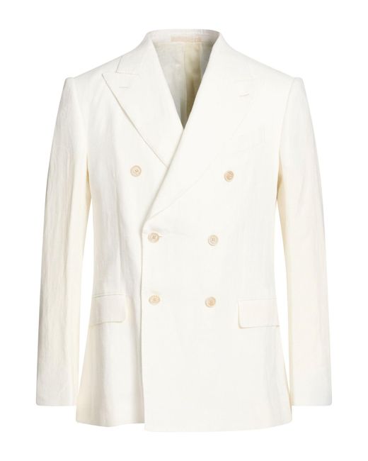 Caruso White Blazer Linen for men