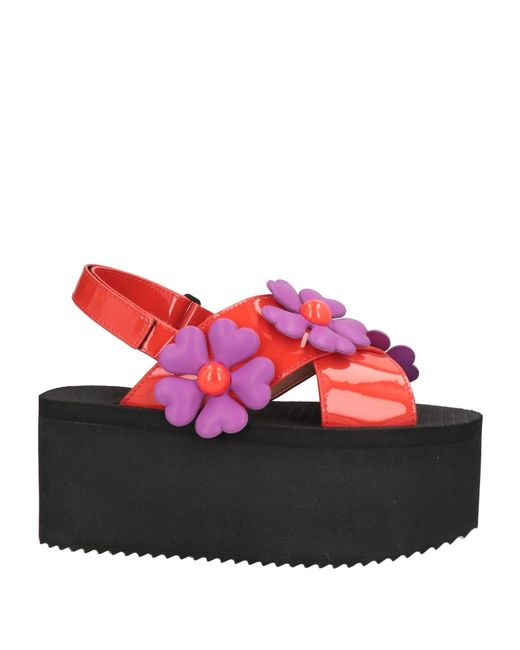 Moschino Red Sandals