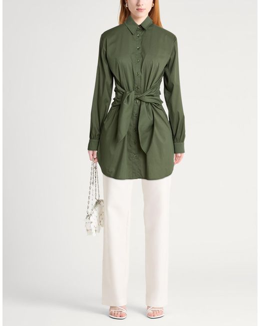 ME FUI Green Military Shirt Cotton, Nylon, Elastane